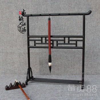 红木毛笔架 文房雅器中的明韵风骨